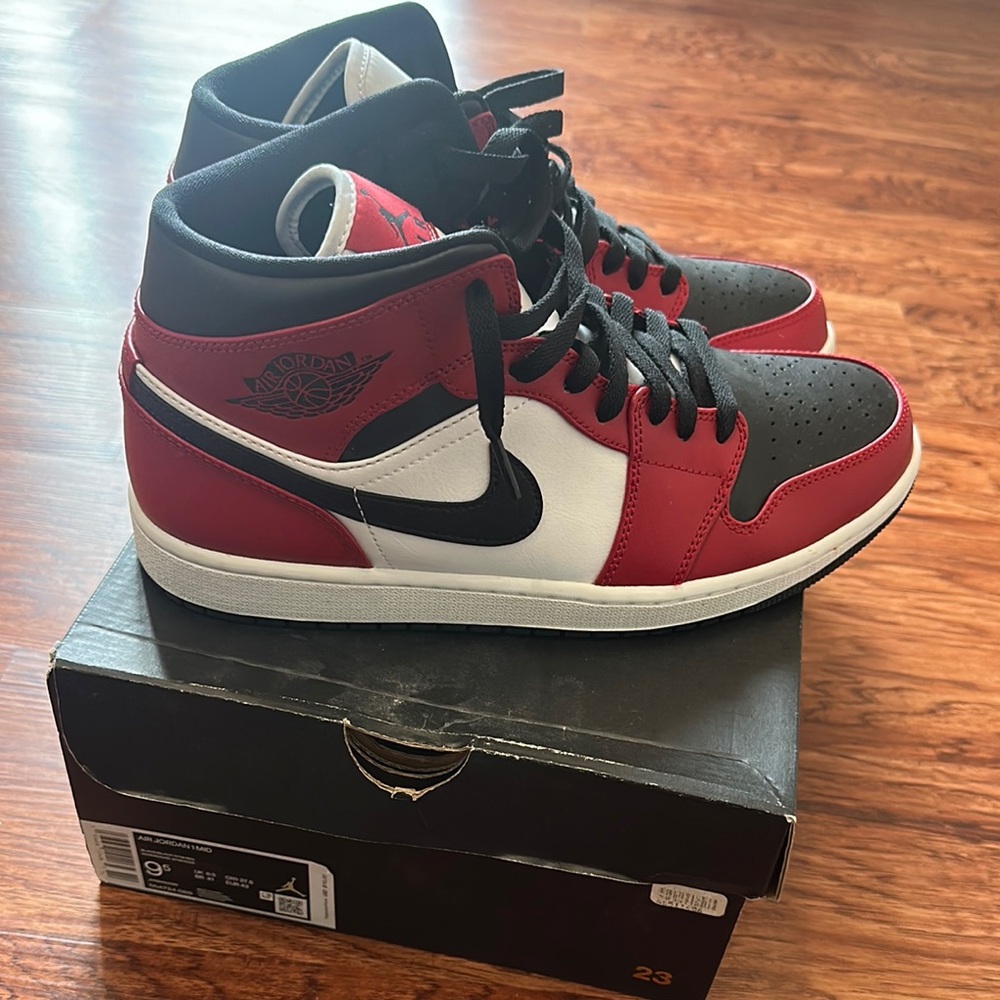 Jordan Red and Black Sneakers Iconic Design
